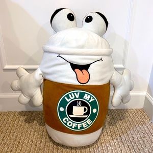 “Luv my coffee”- Giant plush coffee cup